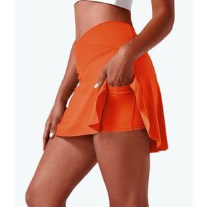 Halara Crossover 2-in-1 Side Pocket Cool Touch Mini Tennis Skirt-Lucid-UPF50+ XL